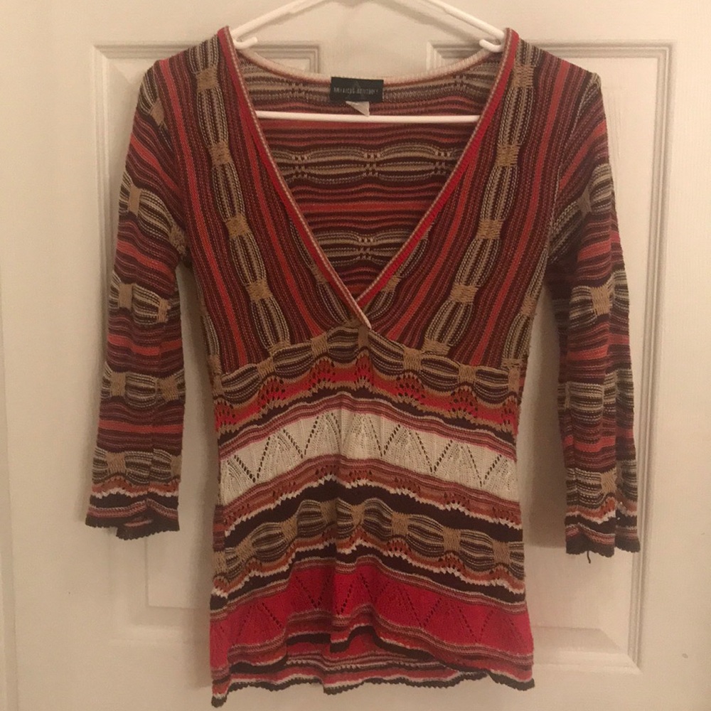American attitudes v neck sweater